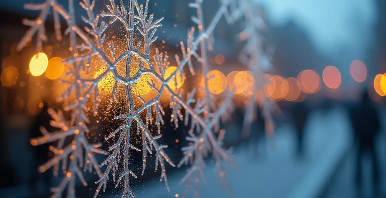Southern lights aurora australis over Hobart harbor at night