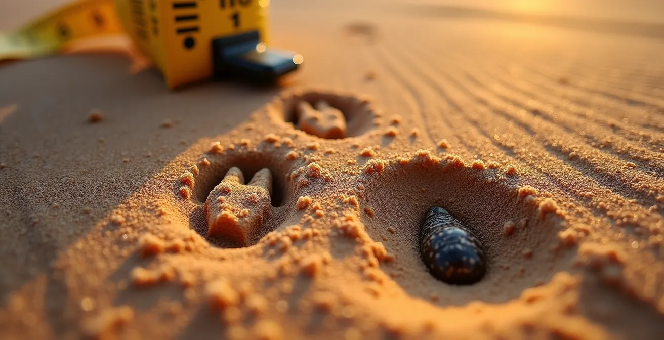 Comparison of bilby tracks and scat with rabbit and cat signs in sand